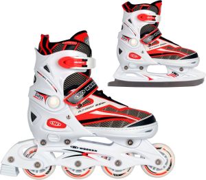 Rolki Worker Marcola z wymienną płozą regulowane białe r. 33-36 4