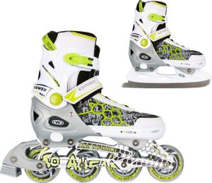 Rolki Worker Naare z wymienną płozą regulowane białe r. 29-32 4