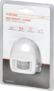 Lampka wtykowa do gniazdka Orno ORNO LAMPKA NOCNA LED NA BATERIE 3xAA Z CZUJNIKIEM RUCHU 2