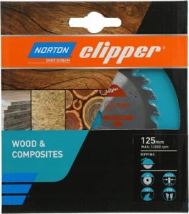 Norton NORTON PIŁA TARCZOWA 125mm x 20mm x 24z DREWNO I KOMPOZYTY ATB (2,6 / 1,6) 2