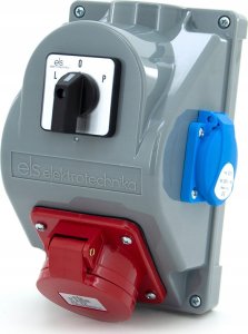ELS Elektrotechnika Rozdzielnica budowlana typ COMBOPOL 16A/5 + GS 230V + rozłącznik L-0-P, obudowa naścienna / natynkowa, N110LP 5