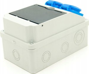 ELS Elektrotechnika Rozdzielnica budowlana, ogrodowa 2*GS 230V, obudowa naścienna, okablowana, niewyposażona, okienko 6M, 6NO200 4