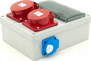 ELS Elektrotechnika Rozdzielnica budowlana 32A/5 + 16A/5 + 2*GS 230V, obudowa naścienna, niewyposażona, 8NO211 5