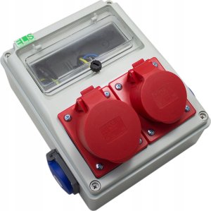 ELS Elektrotechnika Rozdzielnica budowlana 32A/5 + 16A/5 + 2*GS 230V, obudowa naścienna, niewyposażona, 8NO211 6