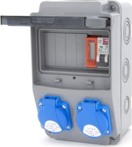 ELS Elektrotechnika Rozdzielnica budowlana 2*GS 230V + zabezpieczenia + certyfikowany licznik MID 6NO21C00L 2