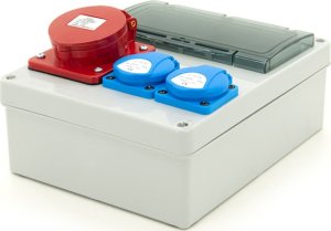 ELS Elektrotechnika Rozdzielnica budowlana 16A/5 + 2*GS 230V, obudowa naścienna, niewyposażona, 8NO210 2