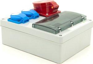 ELS Elektrotechnika Rozdzielnica budowlana 32A/5 + 2*GS 230V, obudowa naścienna / natynkowa, niewyposażona, 8NO201 4