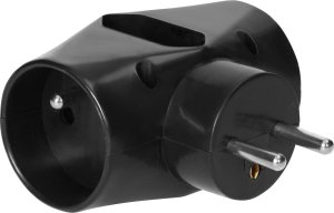 Orno Rozgałęźnik 2x2P+Z, 1x2P/II, czarny OR-AE-13221/B 2