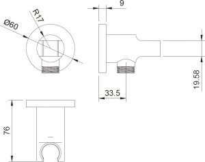 Zestaw prysznicowy Omnires System prysznciowy Y podtynkowy chrom 11
