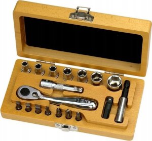 Zestaw narzędzi Felo Zestaw 18 narzędzi w drewnianym pudełku Felo XS Classic 1/4 4