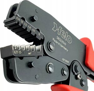 Felo Zaciskarka do tulejek kablowych 0,10 - 16 mm2 z 3 wymiennymi szczękami 2