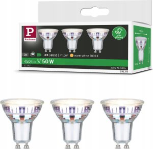 Paulmann Źródło światła LED 3x GU10 ECO LINE 2.5W 450lm 3000K 230V srebrny / szkło 7