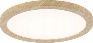 Lampa sufitowa Paulmann Plafoniera ATRIA Wood Backlight 11W 190mm  850lm 3000K IP44 230V drewnopodobny / tworzywo sztuczne 1