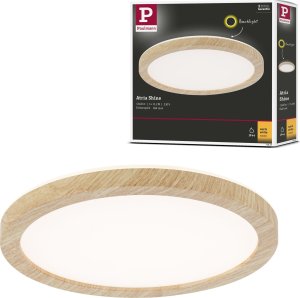Lampa sufitowa Paulmann Plafoniera ATRIA Wood Backlight 11W 190mm  850lm 3000K IP44 230V drewnopodobny / tworzywo sztuczne 5