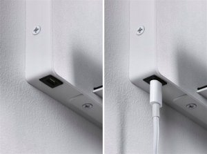 Kinkiet Paulmann Oprawa ścienna HALINA LED 2.4W 200lm 2700K USB-C 230V biały mat /metal 6