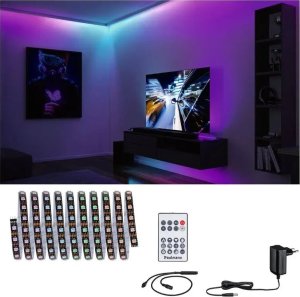 Taśma LED Paulmann Kompletny zestaw taśma DYNAMIC LED RGB+ 5W 3M IP20 60LED/m 10VA 230V/12V DC biały / tworzywo sztuczne 1