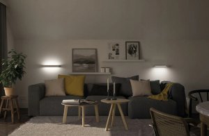 Kinkiet Paulmann Oprawa ścienna LUCILLE LED 400mm 11.5W 2700K DIM IP44 230V biały  aluminum / metal 4