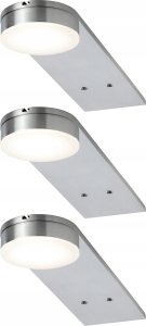 Paulmann Oprawy meblowe LED 3x3W 15VA długie 230V/350mA 200x50mm Żelazo satynowe/Metal Akryl 1