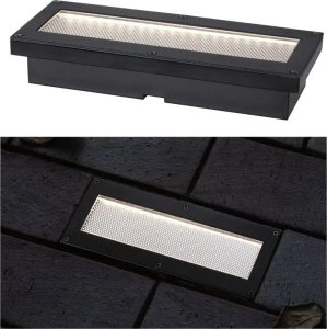 Paulmann Oprawa wpuszczana DOMENIC LED solar 8lm 20x8cm 3000K IP67 czarny / tworzywo sztuczne 1