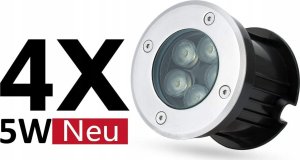 Paulmann Oprawa najazdowa DUREA LED 8W 530lm IP67 okrągła 3000K 230V stal nierdzewna 3