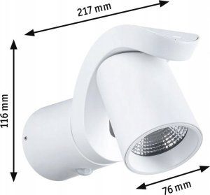 Kinkiet Paulmann Oprawa elewacyjna CUFF LED 10W 700lm 3000K IP44 230V biały aluminium 5