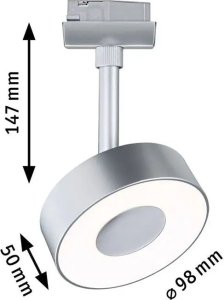 Paulmann Reflektor na szynoprzewód URail CIRCLE LED DIM 5W 160lm 3000K 230V chrom matowy/ metal 6