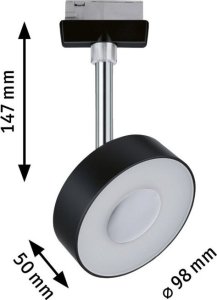 Paulmann Reflektor na szynoprzewód URail CIRCLE LED 5W 210lm 3000/4000K 230V czarny matowy/ metal 8