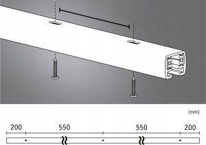 Paulmann Szynoprzewód URail system 1,5m 230V czarny mat / metal 4