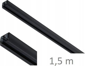 Paulmann Szynoprzewód URail system 1,5m 230V czarny mat / metal 5