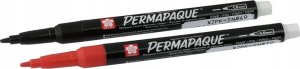 Sakura Markery Permapaque z cienką końcówką czarny + czerwony, 2
