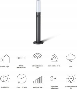 Kinkiet Steinel Lampa ogrodowa LED 8,7W Steinel GL 65 LED z czujnikiem 5