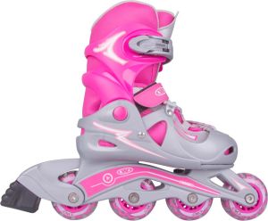 Rolki Worker Juny Girl rekreacyjne regulowane różowe r. 34-37 1