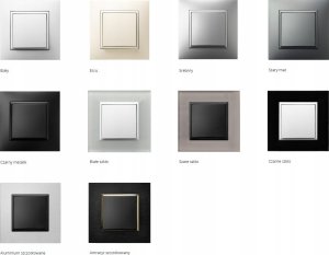 Ospel Ramka pojedyncza Aria Prestige Ospel białe szkło R-1UGC/31/00 3