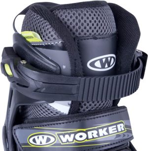 Rolki Worker Haasiko rekreacyjne regulowane czarne r. 40-43 5