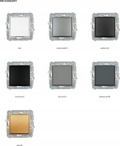 Karlik Gniazdo bryzgoszczelne Karlik Mini 12MGPB-1sdp z uziemieniem SCHUKO 2P+Z klapka dymna, przesłony torów prądowych czarny mat 3