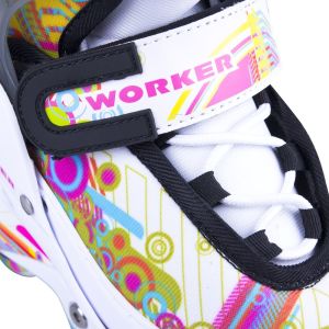 Rolki Worker Picola rekreacyjne regulowane białe r. 26-29 5