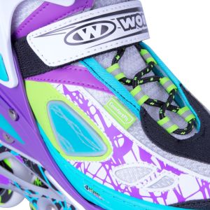 Rolki Worker Fizzo rekreacyjne regulowane fioletowe r. 39-42 2
