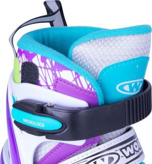 Rolki Worker Fizzo rekreacyjne regulowane fioletowe r. 39-42 3