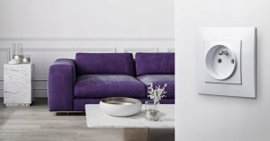 Ospel Gniazdo bryzgoszczelne Ospel Szafir GPH-1ZZ/m/00/d z uziemieniem IP44 wieczko przezroczyste białe 5