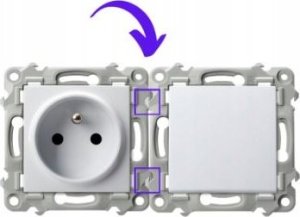 Ospel Łącznik schodowy Ospel Szafir ŁP-3Z/m/00 biały 3