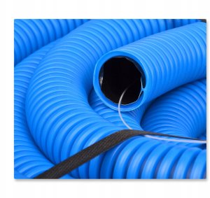 Q-Systems Rura osłonowa karbowana Q Systems QRK 40/25 FLEX karbowana niebieska 3