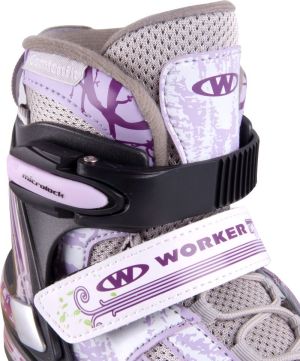 Rolki Worker Perleta rekreacyjne regulowane fioletowe r. 35-38 5