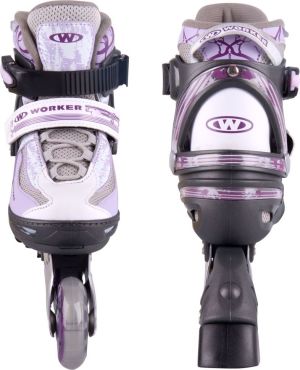 Rolki Worker Perleta rekreacyjne regulowane fioletowe r. 39-42 6