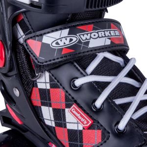 Worker regulowane czerwone białe czarne r. 31 32 11