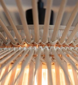 Lampa wisząca Markslojd Markslojd Duplici 108785 lampa wisząca zwis 1x40W E27 czarna/naturalna 2