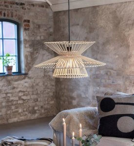 Lampa wisząca Markslojd Markslojd Duplici 108785 lampa wisząca zwis 1x40W E27 czarna/naturalna 3