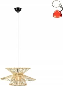 Lampa wisząca Markslojd Markslojd Duplici 108785 lampa wisząca zwis 1x40W E27 czarna/naturalna 6