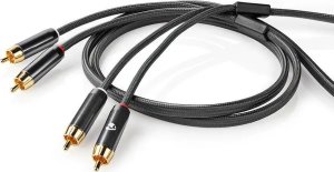 Kabel Nedis RCA (Cinch) x2 - RCA (Cinch) x2 5m czarny (CATB24200GY50) 3