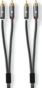 Kabel Nedis RCA (Cinch) x2 - RCA (Cinch) x2 5m czarny (CATB24200GY50) 4