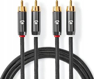 Kabel Nedis RCA (Cinch) x2 - RCA (Cinch) x2 5m czarny (CATB24200GY50) 9